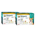 Ficha técnica e caractérísticas do produto Combo Anti Pulgas Simparic 40 Mg 10, A 20 Kg C/6 Comprimidos