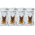 Ficha técnica e caractérísticas do produto Combo Bravecto Antipulgas e Carrapatos para Cães de 20 - 40kg - 4 Unidades - Msd