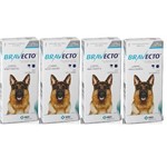 Ficha técnica e caractérísticas do produto Combo Bravecto Antipulgas e Carrapatos para Cães de 20 - 40kg - 4 Unidades