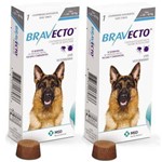 Ficha técnica e caractérísticas do produto Combo Bravecto Antipulgas e Carrapatos para Cães de 20 - 40kg - 2 Unidades - Msd