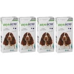 Ficha técnica e caractérísticas do produto Combo Bravecto Antipulgas E Carrapatos Para Cães De 10 20kg 4 unidades