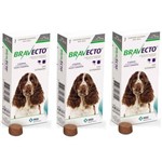 Ficha técnica e caractérísticas do produto Combo Bravecto Antipulgas e Carrapatos para Cães de 10 - 20kg - 3 Unidades - Msd
