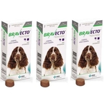 Ficha técnica e caractérísticas do produto Combo Bravecto Antipulgas E Carrapatos Para Cães De 10 20kg 3 unidades