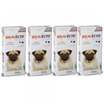 Ficha técnica e caractérísticas do produto Combo Bravecto Antipulgas e Carrapatos para Cães de 4,5 - 10kg - 4 Unidades - Msd