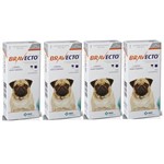Ficha técnica e caractérísticas do produto Combo Bravecto Antipulgas e Carrapatos para Cães de 4,5 - 10kg - 4 Unidades