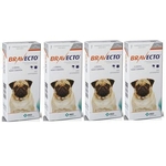 Ficha técnica e caractérísticas do produto Combo Bravecto Antipulgas E Carrapatos Para Cães De 4,5 10kg 4 unidades