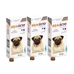 Ficha técnica e caractérísticas do produto Combo Bravecto Antipulgas e Carrapatos para Cães de 4,5 - 10kg - 3 Unidades - Msd