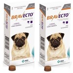 Ficha técnica e caractérísticas do produto Combo Bravecto Antipulgas e Carrapatos para Cães de 4,5 10kg 2 Unidades - Msd