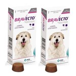 Ficha técnica e caractérísticas do produto Combo Bravecto Antipulgas e Carrapatos para Cães de 40 - 56kg - 2 Unidades - Msd