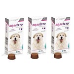 Ficha técnica e caractérísticas do produto Combo Bravecto Antipulgas e Carrapatos para Cães de 40 - 56kg - 3 Unidades - Msd