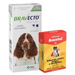Ficha técnica e caractérísticas do produto Combo Bravecto Remédio para Carrapato e Pulga em Cachorro 10 a 20kg 500mg e Sabonete Asuntol 80g - Bayer
