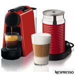 Ficha técnica e caractérísticas do produto Combo Cafeteira Expresso Essenza Mini D30 Vermelho 220v + Aeroccino 3 220v Vermelho Espumador de Leite - Nespresso