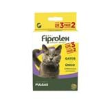 Ficha técnica e caractérísticas do produto Combo Fiprolex Gatos Anti-pulgas Ceva Leve 3 Pague 2
