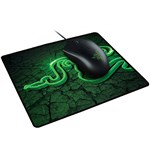 Ficha técnica e caractérísticas do produto Combo Gamer Mouse Abyssus Green 2000 Dpi + Mousepad Goliathus Small Fissure - Razer