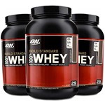 Ficha técnica e caractérísticas do produto 3x Gold Standard 100% Whey Protein 907g - Optimum Nutrition