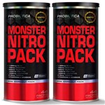 Ficha técnica e caractérísticas do produto Combo 2 Monster Nitro Pack 44 Packs - Probiótica