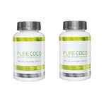 Ficha técnica e caractérísticas do produto Combo 2 Óleo de Coco Pure Coco Extravirgem Cápsula