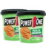 Ficha técnica e caractérísticas do produto Combo 2 Pasta de Amendoim com Açúcar de Coco (500g Cada) - Power One