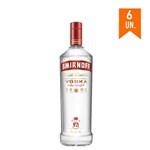 Ficha técnica e caractérísticas do produto Combo Vodka Smirnoff 998Ml 6 Unidades