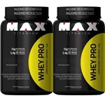 Ficha técnica e caractérísticas do produto Combo 2 Whey Pro - 1kg - Vitamina de Frutas - Max Titanium