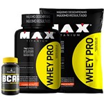 Ficha técnica e caractérísticas do produto Combo Whey Pro Pote + Refil + PowerBCAA - Chocolate