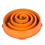 Ficha técnica e caractérísticas do produto Comedouro Lento Fun Feeder – Espiral - Laranja - M