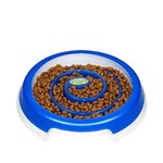 Ficha técnica e caractérísticas do produto Comedouro Lento para Cães Pet Slow Truqys Pet Azul - 650ML