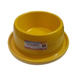 Ficha técnica e caractérísticas do produto Comedouro Plastico Antiformiga N3 1000ml Amarelo Furacao Pet - Furacão Pet