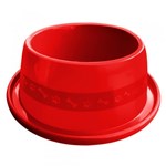 Ficha técnica e caractérísticas do produto Comedouro Plástico Furacão Pet Antiformiga 1900ml - Vermelho