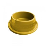 Ficha técnica e caractérísticas do produto Comedouro Plástico Furacão Pet Antiformiga Nº1 350ml - Amarelo