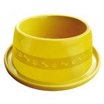 Ficha técnica e caractérísticas do produto Comedouro Plástico Furacão Pet Antiformiga Nº4 1900ml - Amarelo
