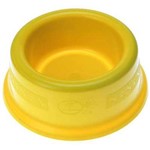 Comedouro Plástico Amarelo Furacão Pet 1,9 Litros - Tam 4