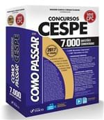 Ficha técnica e caractérísticas do produto Como Passar em Concursos Cespe - 7.000 Questoes Comentadas - 06 Ed