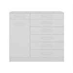 Ficha técnica e caractérísticas do produto Comoda 07 Gavetas Aurora Branco Demobile