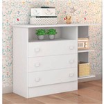 Ficha técnica e caractérísticas do produto Cômoda com Nicho Doce Sonho - Branco/Branco
