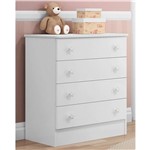 Cômoda Infantil 4 Gavetas Doce Sonho - QMovi