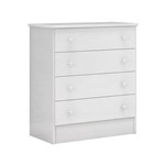 Cômoda Infantil com 4 Gavetas Doce Sonho Branco - Lc Móveis