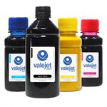 Ficha técnica e caractérísticas do produto Compatível: Kit 4 Tinta Sublimática Para Epson Bulk Ink Black 500ml Color 100ml
