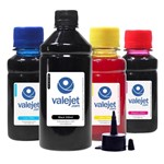 Ficha técnica e caractérísticas do produto Compatível: Kit 4 Tintas L210 para Epson Bulk Ink Black 500ml Coloridas 100ml - Valejet