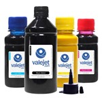 Ficha técnica e caractérísticas do produto Compatível: Kit 4 Tintas Sublimáticas para Epson XP214 Black 500ml Coloridas 100ml - Valejet