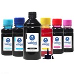 Ficha técnica e caractérísticas do produto Compatível: Kit 6 Tintas L805 para Epson Bulk Ink Black 500ml Coloridas 100ml - Valejet