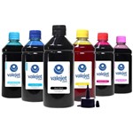 Ficha técnica e caractérísticas do produto Compatível: Kit 6 Tintas para Epson L810 L-810 Bulk Ink CMYK Corante 500ml - Valejet