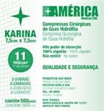 Ficha técnica e caractérísticas do produto Compressa Gaze 11 Fios C/ 500 Und Karina - America