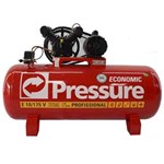 Ficha técnica e caractérísticas do produto Compressor de Ar 10 Pés 175 Litros Media Pressão Monofásico - PRESSURE