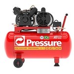 Ficha técnica e caractérísticas do produto Compressor de Ar 50 Litros - 2HP - Monofásico - ATG2 10/50 V-MV-2HP - Pressure