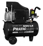 Ficha técnica e caractérísticas do produto Compressor de Ar Baixa Pressão 8,2 Pés 25 Litros Monofásico - Csa8,2/25 - Pratic Air - Schulz 110V