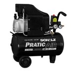Compressor de Ar Baixa Pressão 8,2 Pés 25 Litros Monofásico - Csa8,2/25 - Pratic Air - Schulz