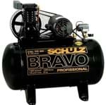 Ficha técnica e caractérísticas do produto Compressor de Ar Bravo CSL 10BR/100 2HP 220V (380V) Schulz