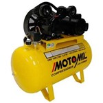 Ficha técnica e caractérísticas do produto Compressor de Ar de Pistão 10 Pés 100 Litros Monofásico - Cmv10Pl/100 - Motomil - 110V/220V