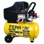 Ficha técnica e caractérísticas do produto Compressor de Ar Mega-Turbo C25L Ferrari o Mais Forte da Categoria - Bivolt